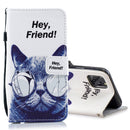 Horizontal Flip Leather Case with Holder & Card Slots & Wallet For iPhone 12 / 12 Pro(Cool Cat)