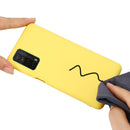 For Huawei P smart 2021 Pure Color Liquid Silicone Shockproof Full Coverage Case(Yellow)