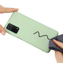 For Huawei P smart 2021 Pure Color Liquid Silicone Shockproof Full Coverage Case(Green)
