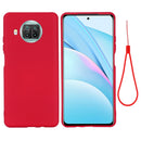 For Xiaomi Mi 10T Lite 5G Pure Color Liquid Silicone Shockproof Full Coverage Case(Red)