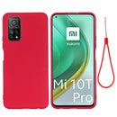 For Xiaomi Mi 10T Pro 5G Pure Color Liquid Silicone Shockproof Full Coverage Case(Red)