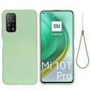 For Xiaomi Mi 10T Pro 5G Pure Color Liquid Silicone Shockproof Full Coverage Case(Green)