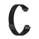 For Fitbit Inspire 2 Milanese Watch Band, Size:S(Black)