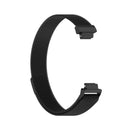 For Fitbit Inspire 2 Milanese Watch Band, Size:S(Black)