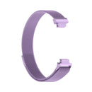 For Fitbit Inspire 2 Milanese Watch Band, Size:S(Light Purple)