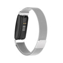 For Fitbit Inspire 2 Milanese Watch Band, Size:S(Silver)