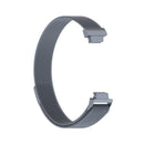 For Fitbit Inspire 2 Milanese Watch Band, Size:L(Grey)