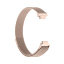 For Fitbit Inspire 2 Milanese Watch Band, Size:L(Champagne Gold)