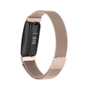 For Fitbit Inspire 2 Milanese Watch Band, Size:L(Champagne Gold)