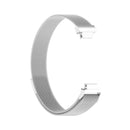 For Fitbit Inspire 2 Milanese Watch Band, Size:L(Silver)