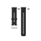 For Huawei Watch Fit Silicone Watch Band with Stainless Steel Buckle(Black)