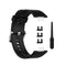For Huawei Watch Fit Silicone Watch Band with Stainless Steel Buckle(Black)