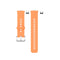 For Huawei Watch Fit Silicone Watch Band with Stainless Steel Buckle(Orange)