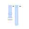 For Huawei Watch Fit Silicone Watch Band with Stainless Steel Buckle(Chrysanthemum Blue)