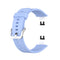 For Huawei Watch Fit Silicone Watch Band with Stainless Steel Buckle(Chrysanthemum Blue)