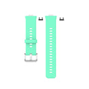 For Huawei Watch Fit Silicone Watch Band with Stainless Steel Buckle(Bright Green)