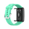 For Huawei Watch Fit Silicone Watch Band with Stainless Steel Buckle(Bright Green)