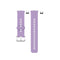 For Huawei Watch Fit Silicone Watch Band with Stainless Steel Buckle(Light Purple)