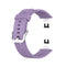 For Huawei Watch Fit Silicone Watch Band with Stainless Steel Buckle(Light Purple)