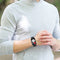For Huawei Watch Fit Silicone Watch Band with Stainless Steel Buckle(Black)