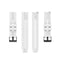 For Huawei Watch GT 2 42mm Silicone Watch Band with Black Buckle(White)