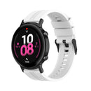 For Huawei Watch GT 2 42mm Silicone Watch Band with Black Buckle(White)
