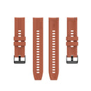 For Huawei Watch GT 2 42mm Silicone Watch Band with Black Buckle(Orange)
