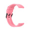 For Huawei Watch GT 2 42mm Silicone Watch Band with Black Buckle(Pink)