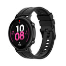 For Huawei Watch GT 2 42mm Silicone Watch Band with Black Buckle(Black)