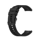 For Huawei Watch GT 2 42mm Silicone Watch Band with Black Buckle(Black)