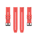 For Huawei Watch GT 2 42mm Silicone Watch Band with Black Buckle(Red)