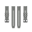 For Huawei Watch GT 2 42mm Silicone Watch Band with Black Buckle(Grey)