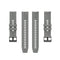 For Huawei Watch GT 2 42mm Silicone Watch Band with Black Buckle(Grey)