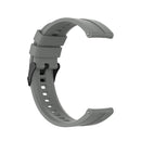 For Huawei Watch GT 2 42mm Silicone Watch Band with Black Buckle(Grey)