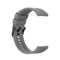 For Huawei Watch GT 2 42mm Silicone Watch Band with Black Buckle(Grey)