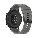 For Huawei Watch GT 2 42mm Silicone Watch Band with Black Buckle(Grey)