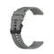 For Huawei Watch GT 2 42mm Silicone Watch Band with Black Buckle(Grey)