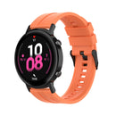 For Huawei Watch GT 2 42mm Silicone Watch Band with Black Buckle(Vibrant Orange)