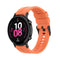 For Huawei Watch GT 2 42mm Silicone Watch Band with Black Buckle(Vibrant Orange)