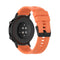 For Huawei Watch GT 2 42mm Silicone Watch Band with Black Buckle(Vibrant Orange)