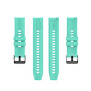 For Huawei Watch GT 2 42mm Silicone Watch Band with Black Buckle(Aurora Blue)