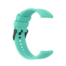 For Huawei Watch GT 2 42mm Silicone Watch Band with Black Buckle(Aurora Blue)