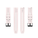 For Huawei Watch GT 2 42mm Silicone Watch Band with Black Buckle(Quicksand Pink)