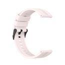 For Huawei Watch GT 2 42mm Silicone Watch Band with Black Buckle(Quicksand Pink)