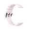 For Huawei Watch GT 2 42mm Silicone Watch Band with Black Buckle(Quicksand Pink)