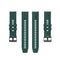 For Huawei Watch GT 2 42mm Silicone Watch Band with Black Buckle(Dark Green)