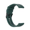 For Huawei Watch GT 2 42mm Silicone Watch Band with Black Buckle(Dark Green)