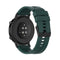 For Huawei Watch GT 2 42mm Silicone Watch Band with Black Buckle(Dark Green)