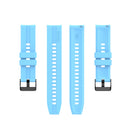 For Huawei Watch GT 2 42mm Silicone Watch Band with Black Buckle(Sky Blue)