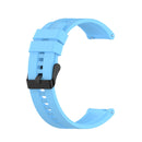 For Huawei Watch GT 2 42mm Silicone Watch Band with Black Buckle(Sky Blue)